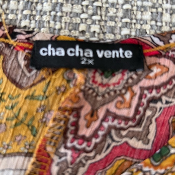 Cha Cha Vente women’s floral dress cover-up plus size 2X - Picture 2 of 5